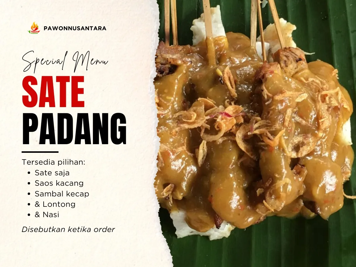 Sate Padang (daging sapi)